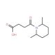 4-(2,6-Dimethylpiperidin-1-yl)-4-oxo-butyric acid - chemical structure image