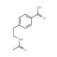 4-[2-(acetylamino)ethyl]benzoic acid (CAS 7465-13-6) - chemical structure image