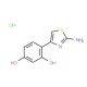 4-(2-Amino-1,3-thiazol-4-yl)benzene-1,3-diol hydrochloride - chemical structure image