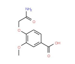 4-(2-amino-2-oxoethoxy)-3-methoxybenzoic acid - chemical structure image
