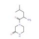 4-(2-amino-4-methylpentanoyl)piperazin-2-one - chemical structure image