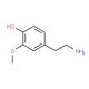 4-(2-Amino-ethyl)-2-methoxy-phenol (CAS 554-52-9) - chemical structure image