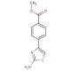 4-(2-Amino-thiazol-4-yl)-benzoic acid methyl ester (CAS 206555-77-3) - chemical structure image