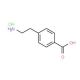 4-(2-aminoethyl)benzoic acid hydrochloride (CAS 60531-36-4) - chemical structure image