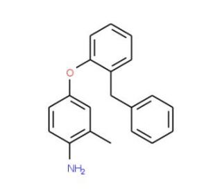 4-(2-Benzylphenoxy)-2-methylaniline - chemical structure image