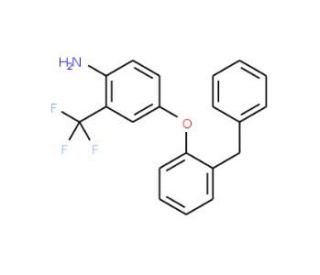 4-(2-Benzylphenoxy)-2-(trifluoromethyl)aniline - chemical structure image