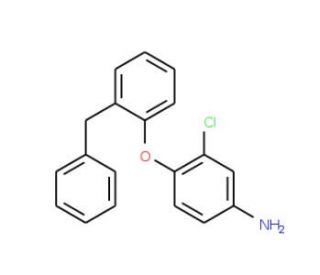 4-(2-Benzylphenoxy)-3-chloroaniline - chemical structure image