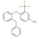 4-(2-Benzylphenoxy)-3-(trifluoromethyl)aniline - chemical structure image