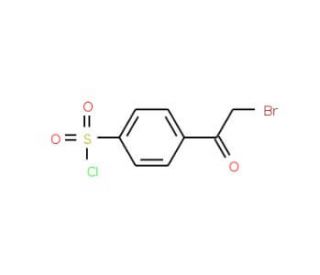 4-(2-Bromoacetyl)benzenesulfonyl chloride (CAS 5038-59-5) - chemical structure image
