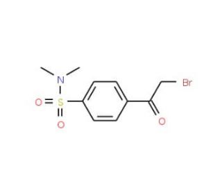 4-(2-Bromoacetyl)-N,N-dimethylbenzenesulfonamide (CAS 89102-54-5) - chemical structure image
