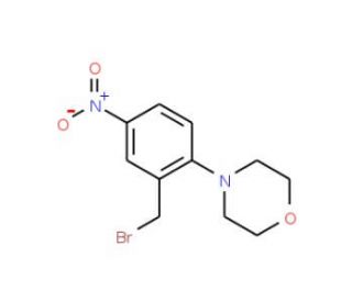 4-[2-(Bromomethyl)-4-nitrophenyl]morpholine - chemical structure image