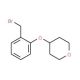 4-[2-(Bromomethyl)phenoxy]tetrahydropyran (CAS 906352-69-0) - chemical structure image