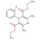 4-(2-Bromophenyl)-2,6-dimethyl-3,5-pyridinedicarboxylic Acid Diethyl Ester - chemical structure image