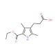 4-(2-Carboxy-ethyl)-3,5-dimethyl-1H-pyrrole-2-carboxylic acid ethyl ester - chemical structure image