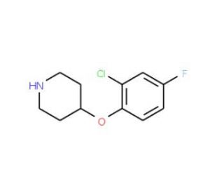 4-(2-Chloro-4-fluorophenoxy)piperidine - chemical structure image