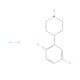 4-(2-Chloro-5-fluorophenyl)piperidine hydrochloride (CAS 1821329-21-8) - chemical structure image