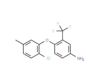 4-(2-Chloro-5-methylphenoxy)-3-(trifluoromethyl)-phenylamine - chemical structure image