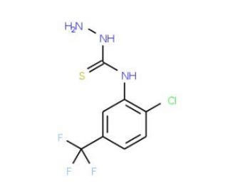 4-[2-Chloro-5-(trifluoromethyl)phenyl]-3-thiosemicarbazide (CAS 206559-51-5) - chemical structure image