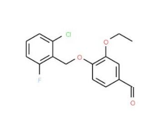 4-(2-Chloro-6-fluoro-benzyloxy)-3-ethoxy-benzaldehyde - chemical structure image