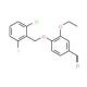 4-(2-Chloro-6-fluoro-benzyloxy)-3-ethoxy-benzaldehyde - chemical structure image