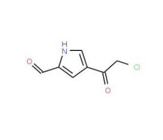 4-(2-Chloroacetyl)-1H-pyrrole-2-carbaldehyde (CAS 115027-23-1) - chemical structure image