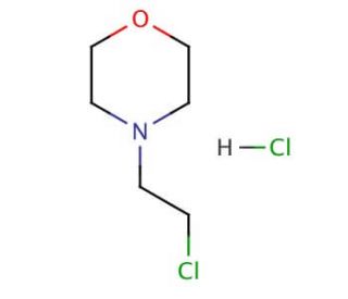 4-(2-Chloroethyl)morpholine hydrochloride (CAS 3647-69-6) - chemical structure image