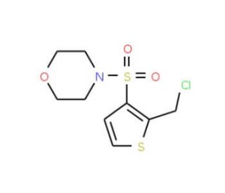 4-{[2-(Chloromethyl)thien-3-yl]sulfonyl}morpholine - chemical structure image