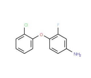 4-(2-Chlorophenoxy)-3-fluoroaniline - chemical structure image