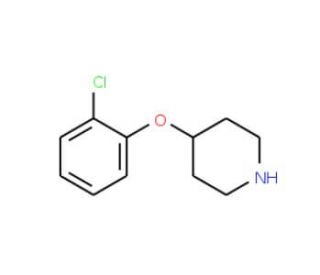 4-(2-Chlorophenoxy)piperidine (CAS 245057-65-2) - chemical structure image