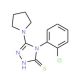 4-(2-chlorophenyl)-5-pyrrolidin-1-yl-4H-1,2,4-triazole-3-thiol - chemical structure image