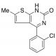 4-(2-Chlorophenyl)-6-methylthieno[2,3-d]pyrimidin-2(1H)-one (CAS 677713-46-1) - chemical structure image