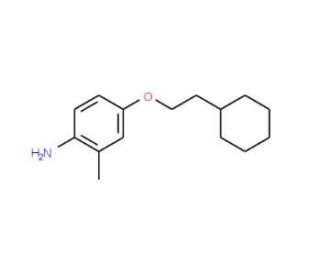 4-(2-Cyclohexylethoxy)-2-methylaniline - chemical structure image