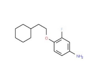 4-(2-Cyclohexylethoxy)-3-fluoroaniline - chemical structure image