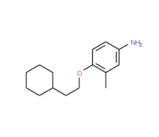 4-(2-Cyclohexylethoxy)-3-methylaniline - chemical structure image