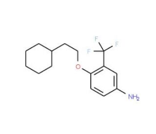 4-(2-Cyclohexylethoxy)-3-(trifluoromethyl)aniline - chemical structure image