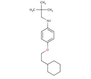 4-(2-Cyclohexylethoxy)-N-neopentylaniline - chemical structure image