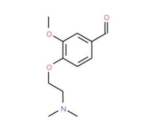4-(2-Dimethylamino-ethoxy)-3-methoxy-benzaldehyde - chemical structure image