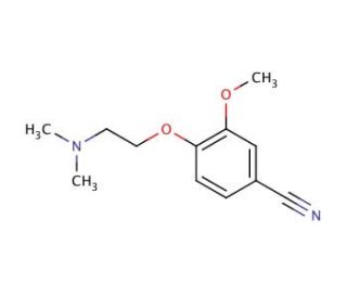 4-[2-(dimethylamino)ethoxy]-3-methoxybenzonitrile - chemical structure image