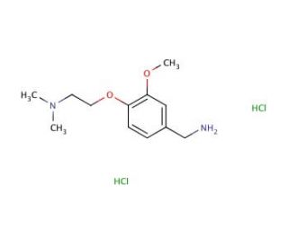 {4-[2-(dimethylamino)ethoxy]-3-methoxyphenyl}methanamine dihydrochloride - chemical structure image