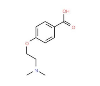 4-(2-Dimethylamino-ethoxy)-benzoic acid - chemical structure image