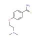4-[2-(dimethylamino)ethoxy]benzene-1-carbothioamide - chemical structure image