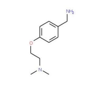 {4-[2-(dimethylamino)ethoxy]phenyl}methanamine (CAS 20059-73-8) - chemical structure image