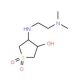 4-(2-Dimethylamino-ethylamino)-1,1-dioxo-tetrahydro-1lambda*6*-thiophen-3-ol - chemical structure image