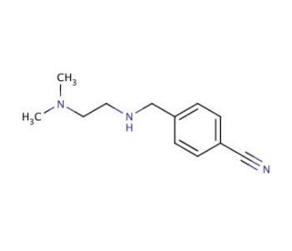 4-({[2-(dimethylamino)ethyl]amino}methyl)benzonitrile - chemical structure image