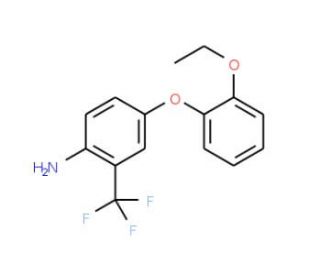 4-(2-Ethoxyphenoxy)-2-(trifluoromethyl)aniline - chemical structure image