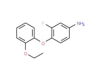 4-(2-Ethoxyphenoxy)-3-fluoroaniline - chemical structure image
