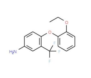 4-(2-Ethoxyphenoxy)-3-(trifluoromethyl)aniline - chemical structure image