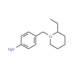 4-(2-Ethyl-piperidin-1-ylmethyl)-phenylamine - chemical structure image