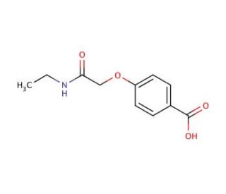 4-[2-(ethylamino)-2-oxoethoxy]benzoic acid - chemical structure image