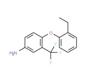 4-(2-Ethylphenoxy)-3-(trifluoromethyl)aniline - chemical structure image
